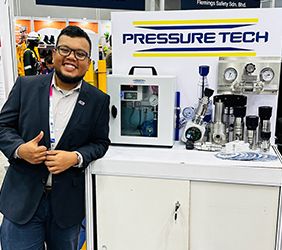 Photos from Pressure Tech and ENE Petro's stand at the Oil and Gas Asia show