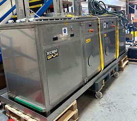 Pressure Tech's new Technowash MultiClean parts cleaning system for high quality pressure regulators