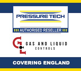 Gas and Liquid Controls logo with Pressure Tech Authorised Reseller logo
