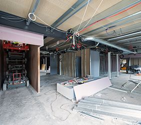 The building works in Pressure Tech's New Building